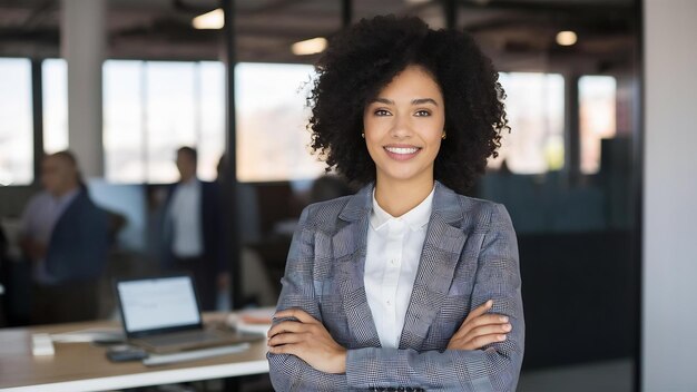 Portrait of a young business woman in office