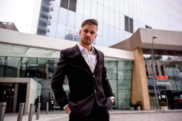 Portrait of a young businessman looking confidently