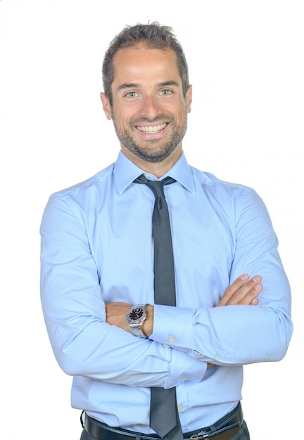 Photo portrait of a young businessman