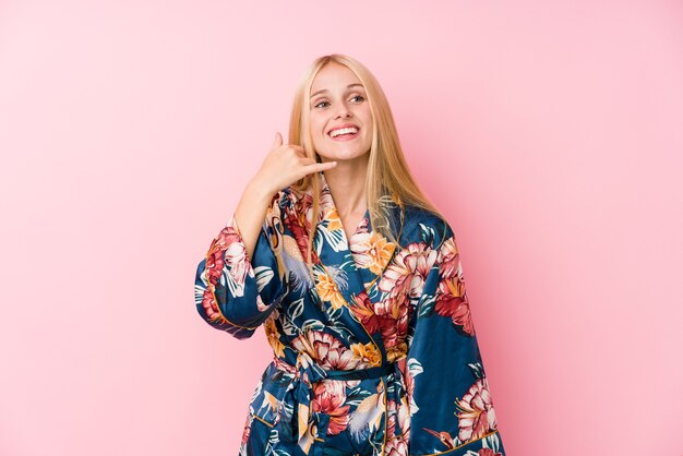 Portrait of young caucasian woman