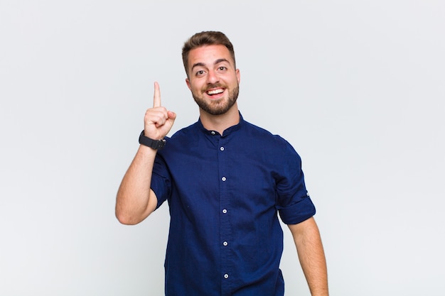 Portrait of a young cheerful man