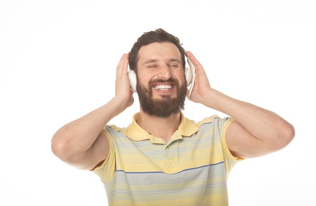 Portrait of a young cheerful man