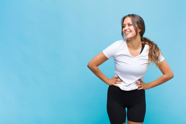 Portrait of young cheerful woman