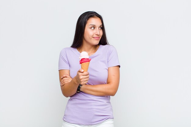 Portrait of young cheerful woman