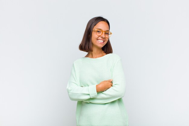 Portrait of young cheerful woman