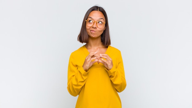 Portrait of young cheerful woman