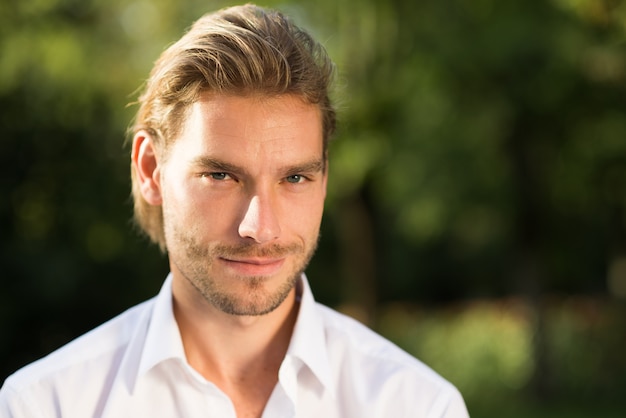 Portrait of a young confident man