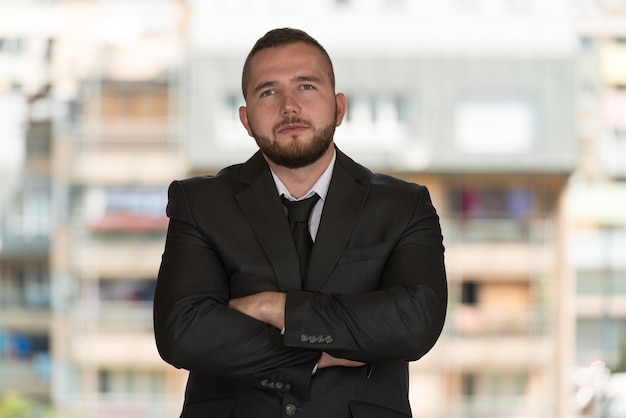 Portrait Of Young Construction Manager With Arms Crossed