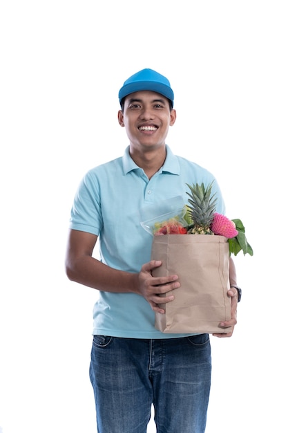 Portrait of a young delivery man