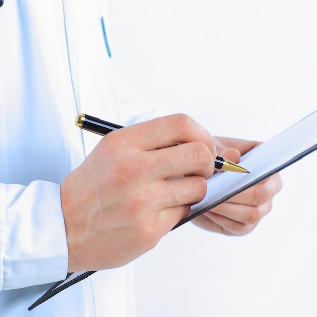 Portrait of a young doctor Doctor in white coat