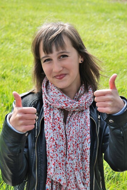 Photo portrait of young girl