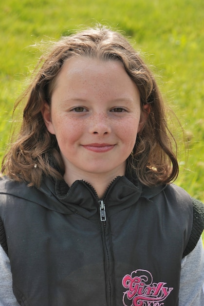 Photo portrait of young girl