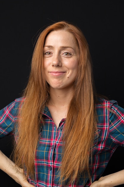 Photo portrait of young girl