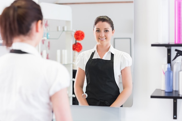 Portrait of a young hairdresser