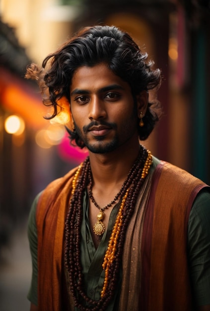 Portrait of young Indian man