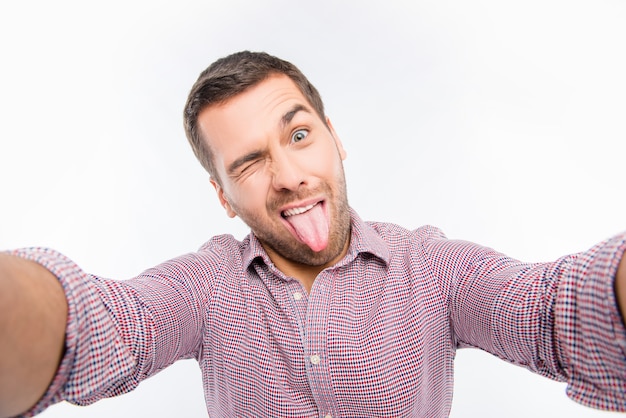 Portrait of a young man in shirt