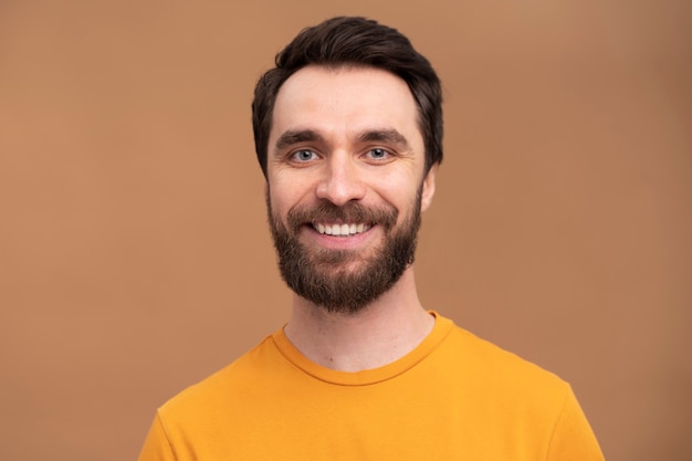 Portrait of young man smiling