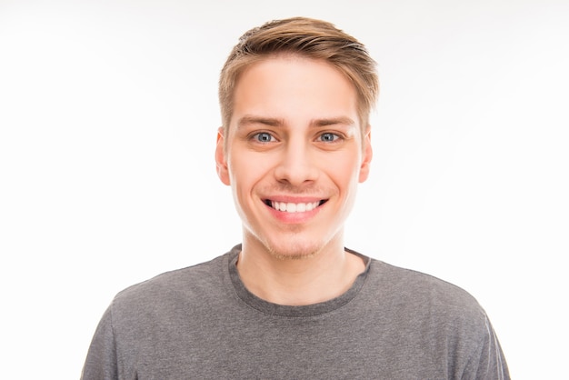 Portrait of a young man smiling