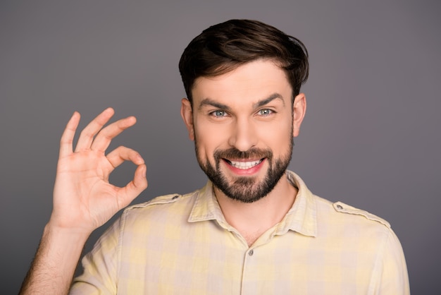 Portrait of young man smiling