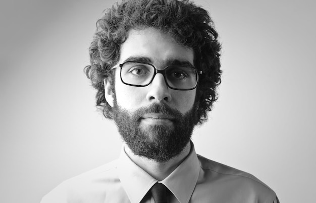 portrait of young man. studio shot