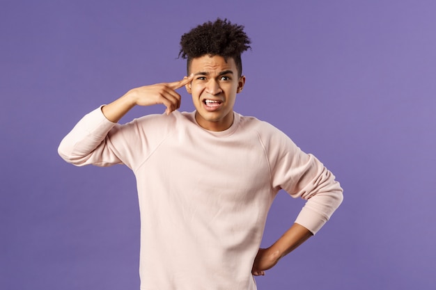 Portrait of a young man with a sweatshirt