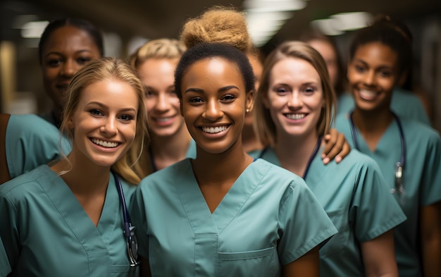 Portrait of a young nursing student standing with her