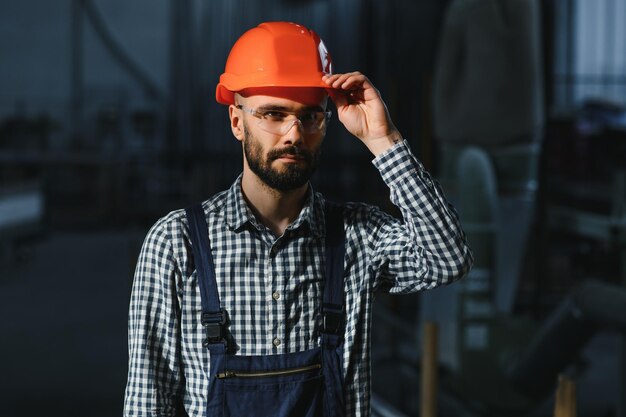 Portrait of Young Professional Heavy Industry Engineer