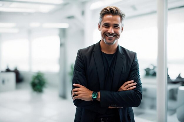 Portrait of young professional man in suit