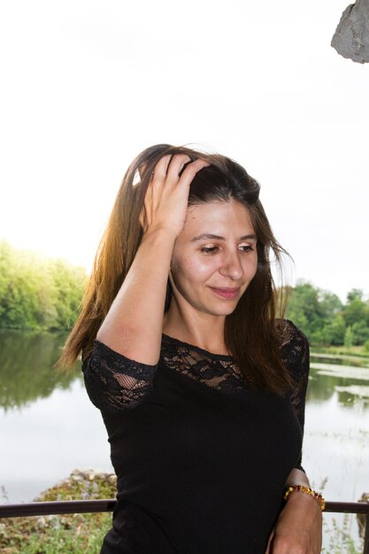 Portrait Of Young Smiling Beautiful Woman