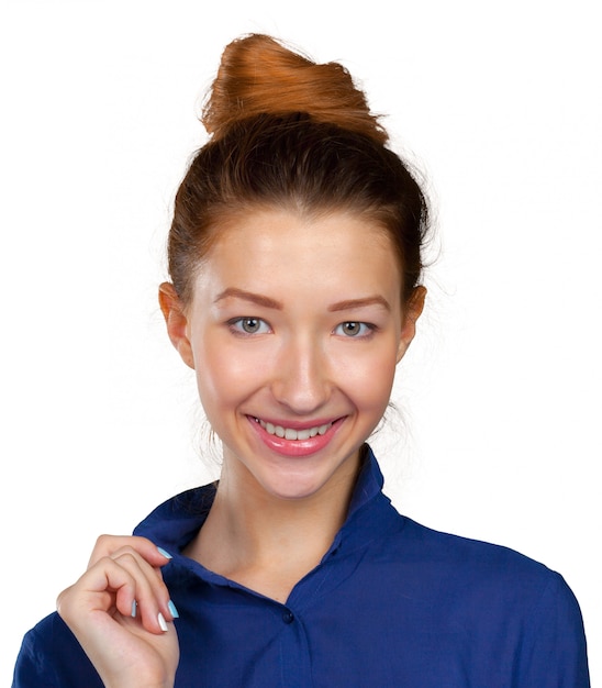 Portrait Of Young Smiling Beautiful Woman