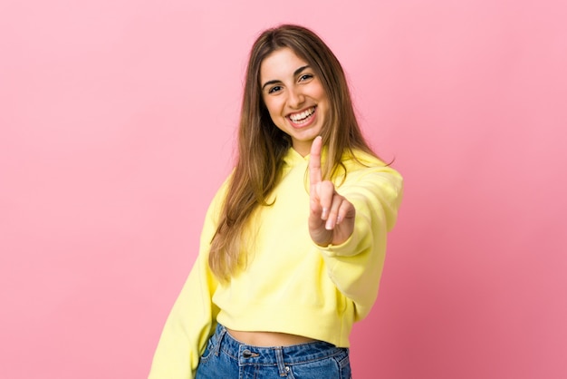 Portrait of a young smiling woman