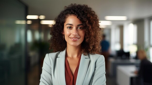 portrait of a young smiling woman