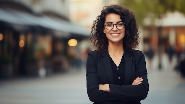 portrait of a young smiling woman