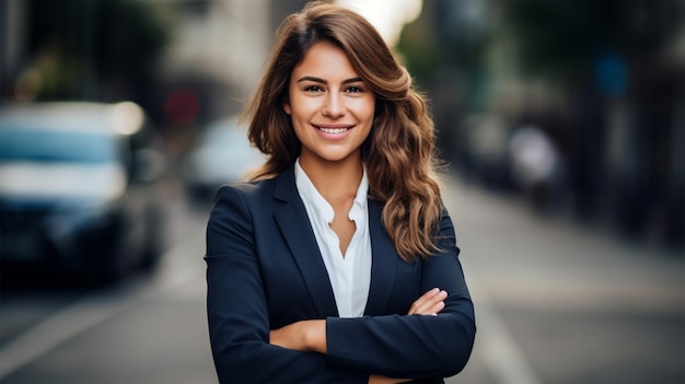 portrait of a young smiling woman