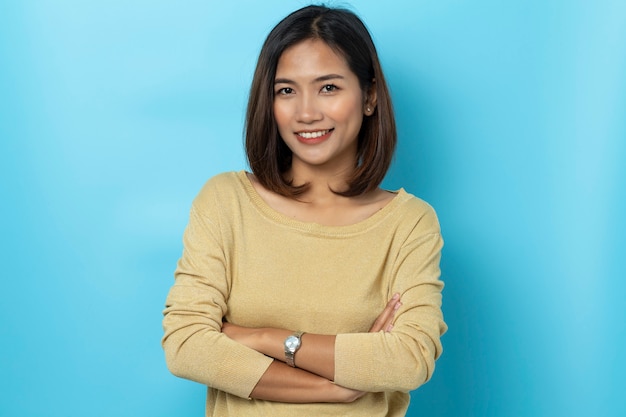 Portrait young woman asian