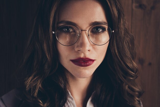 Portrait young woman at office