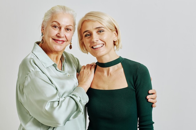 Portrait of Young Woman with Mom