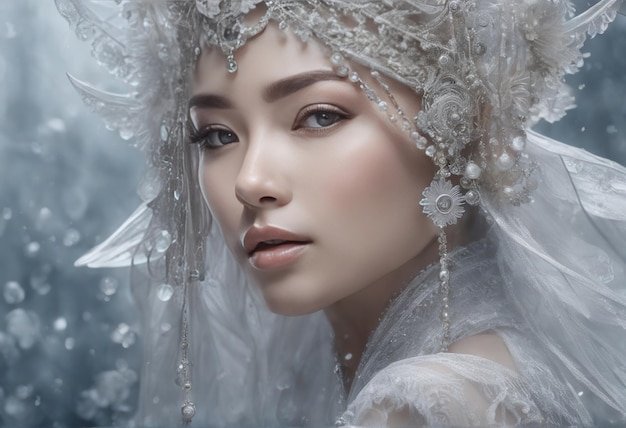 Портрет молодой женщины с серебряной коронойПортрет молодой женщины с серебряной короной