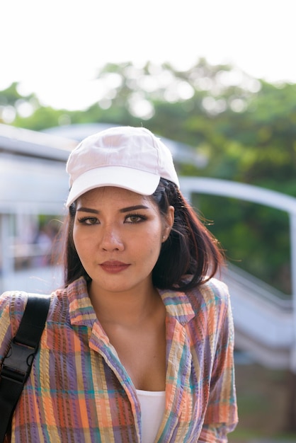 Photo portrait of young woman