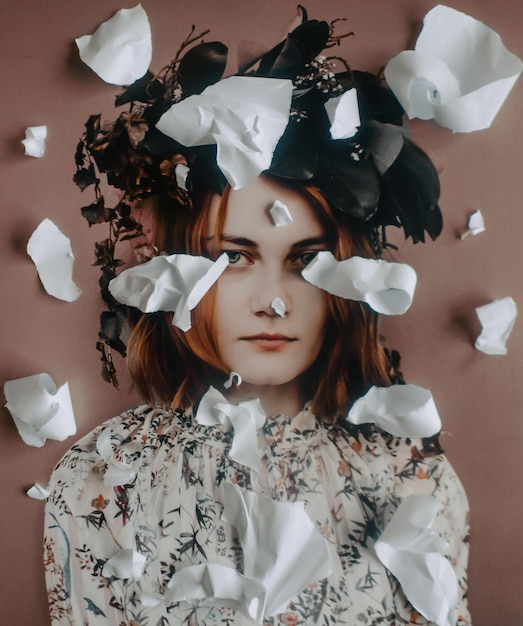 Portrait of young woman