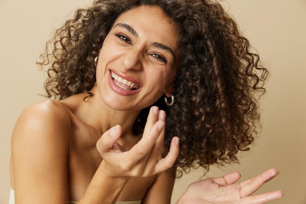 Photo portrait of young woman