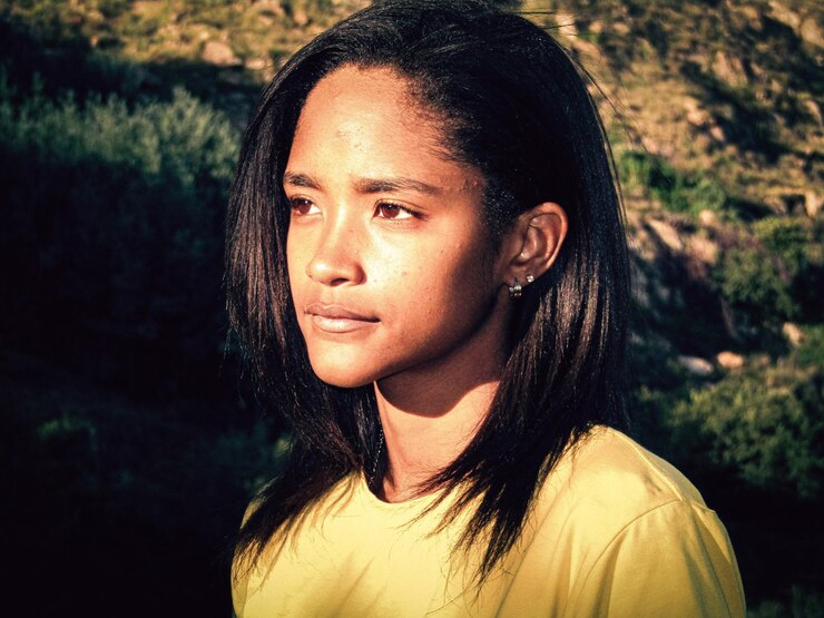 Photo portrait of young woman