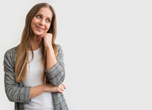 写真 肖像画の若い女性