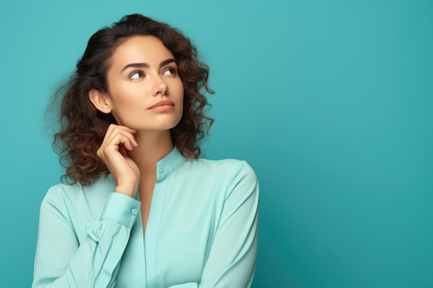 Photo portrait of young woman