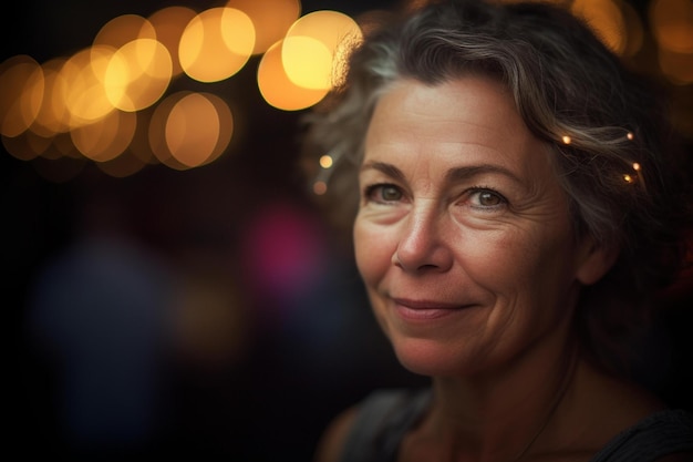 A portrait of your mother bokeh Generative AI