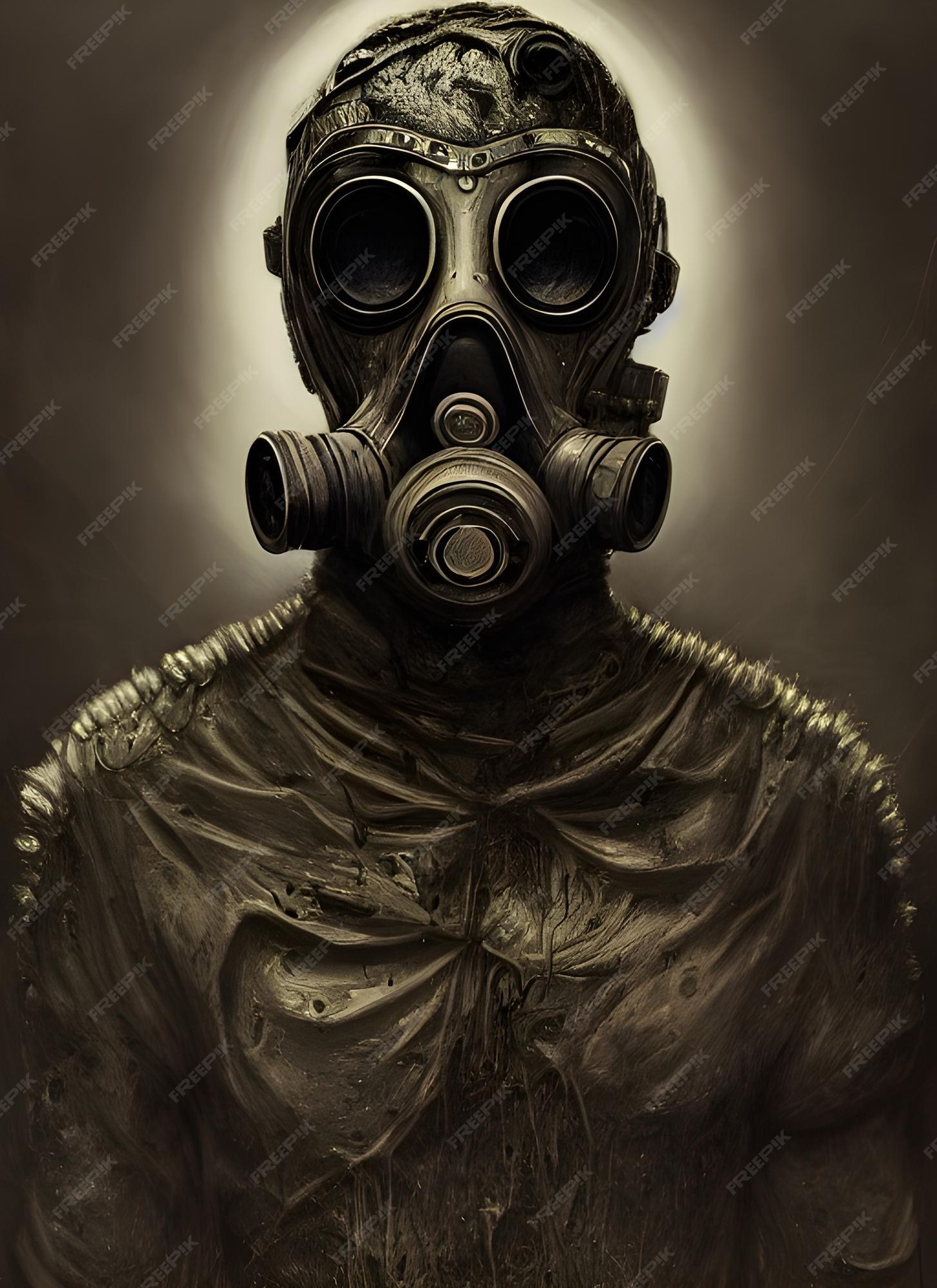 Ashley Furman ammunition udsultet Premium Photo | A portrait of a zombie soldier wearing a gas mask, horror  art, nuclear war, apocalypse