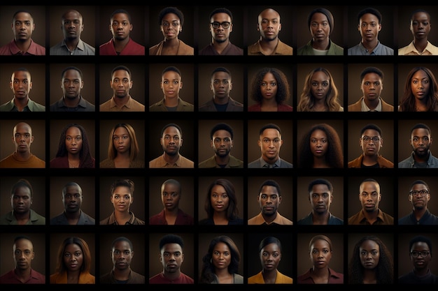 Фото Портреты чернокожих людей в области образования 00520 02
