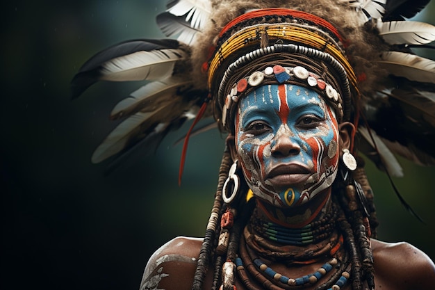 Portraits of People in Tribal Illustrations