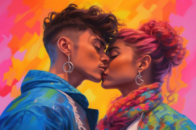 Portraits Reflecting the Vibrant and Diverse Spectrum of LGBTQ Relationships A Celebration