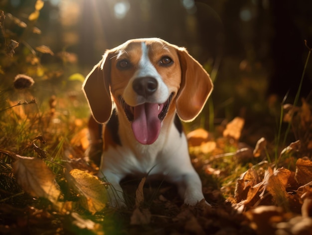 Portret van aardige brakhond